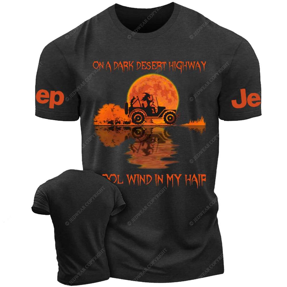 Halloween On A Dark Desert Highway Cool Wind In My Hair Witch Jp T-Shirt