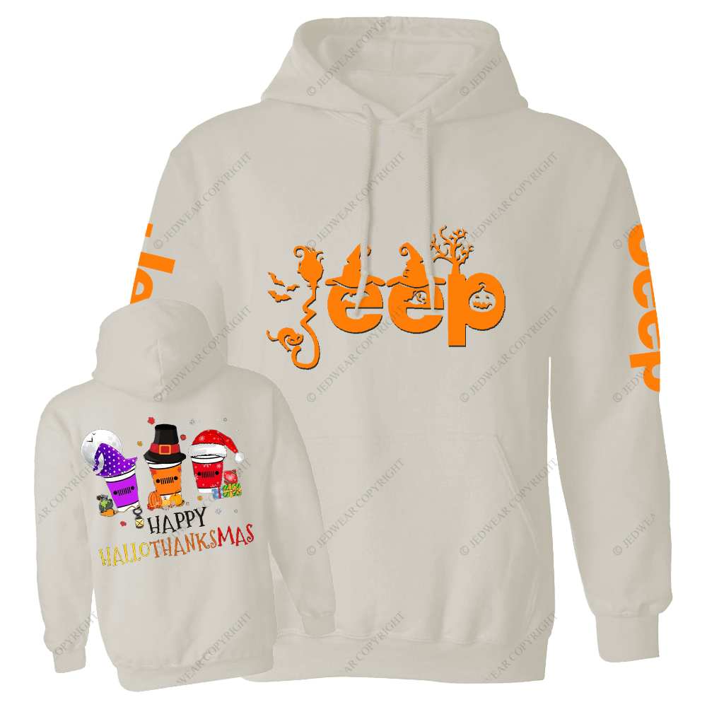 Funny Halloween Merry Christmas Happy Hallothanksmas Jp Casual Hoodie