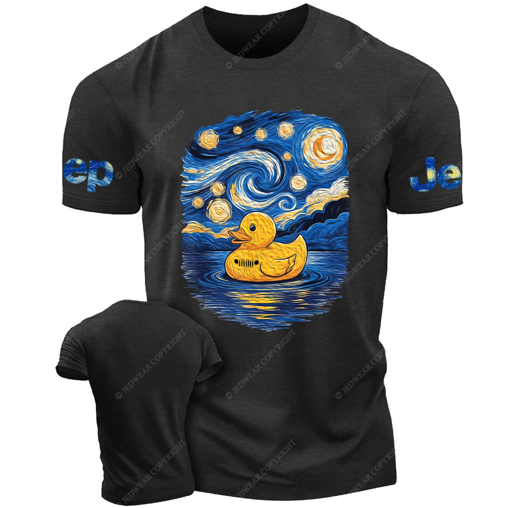 Starry Night Rubber Bath Duck Van Gogh Jp T-Shirt