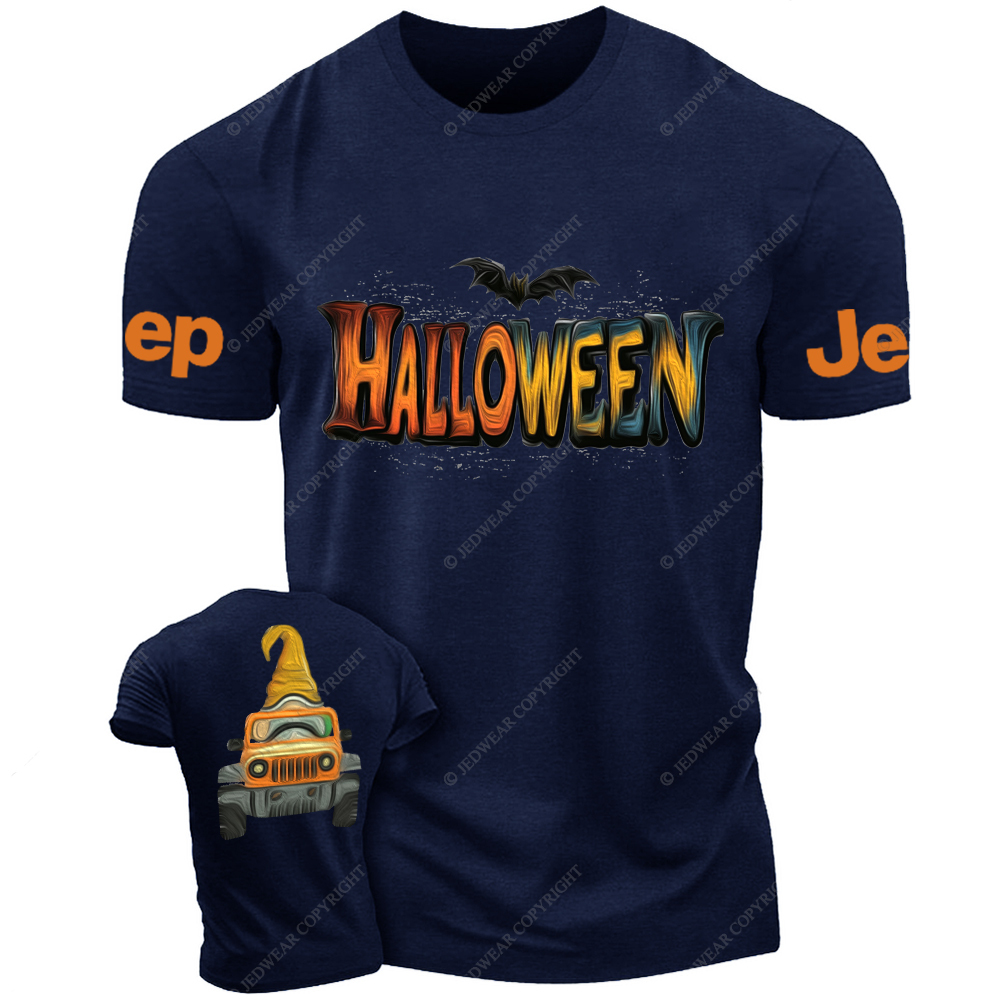 Halloween Gnome Oil Painting Design Jp T-Shirt