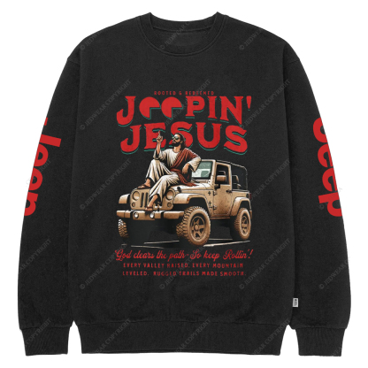 Religion With Jesus Inspirational Faith Christian Jp Crew Neck Sweatshirt
