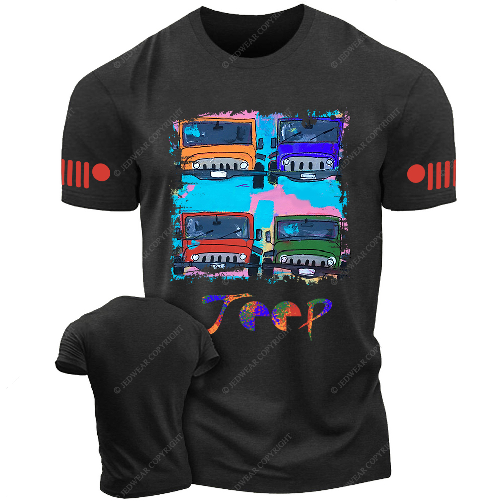 Off-Road Vehicle Colorful Painting Jp T-Shirt