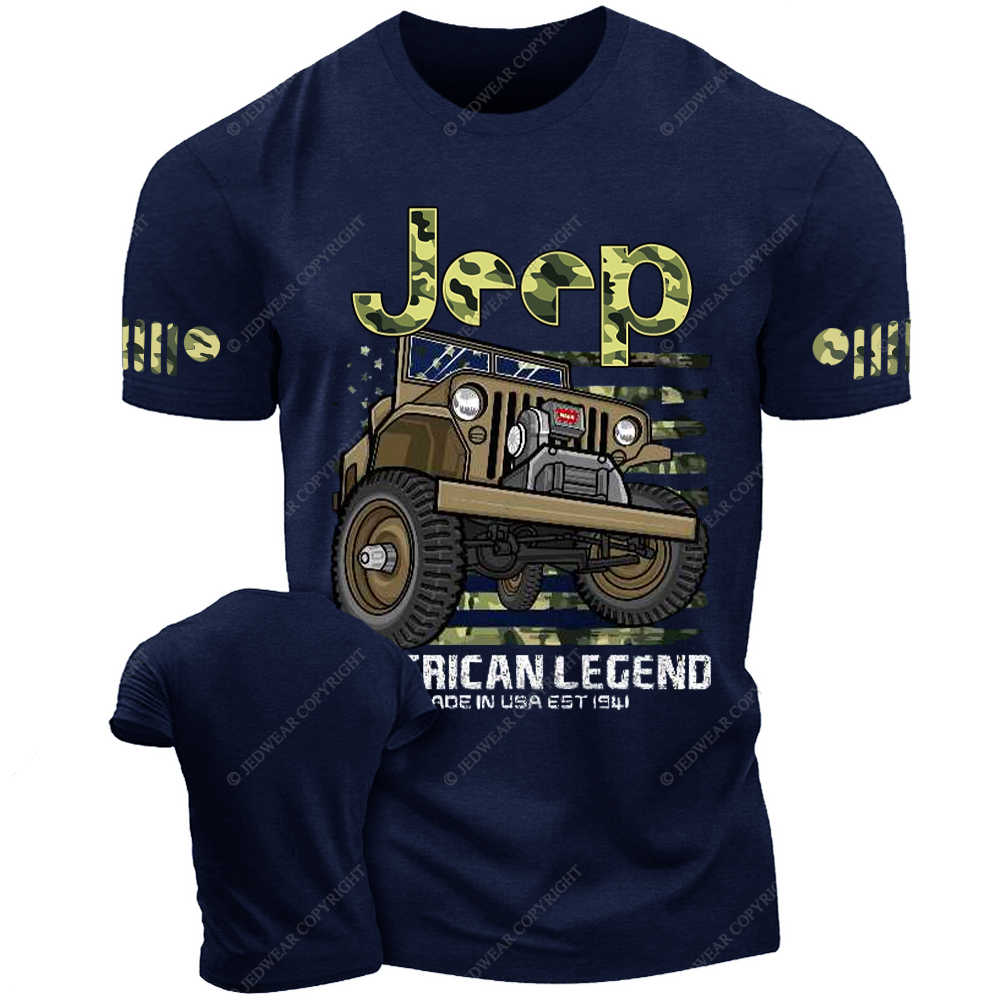 willys Four Wheel Drive CJ7 Wrangler Rubicon Army  Jp T-Shirt