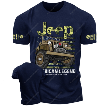 willys Four Wheel Drive CJ7 Wrangler Rubicon Army  Jp T-Shirt