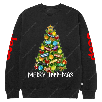 Merry Christmas Tree Christmas Gifts For Lover Jp Crew Neck Sweatshirt