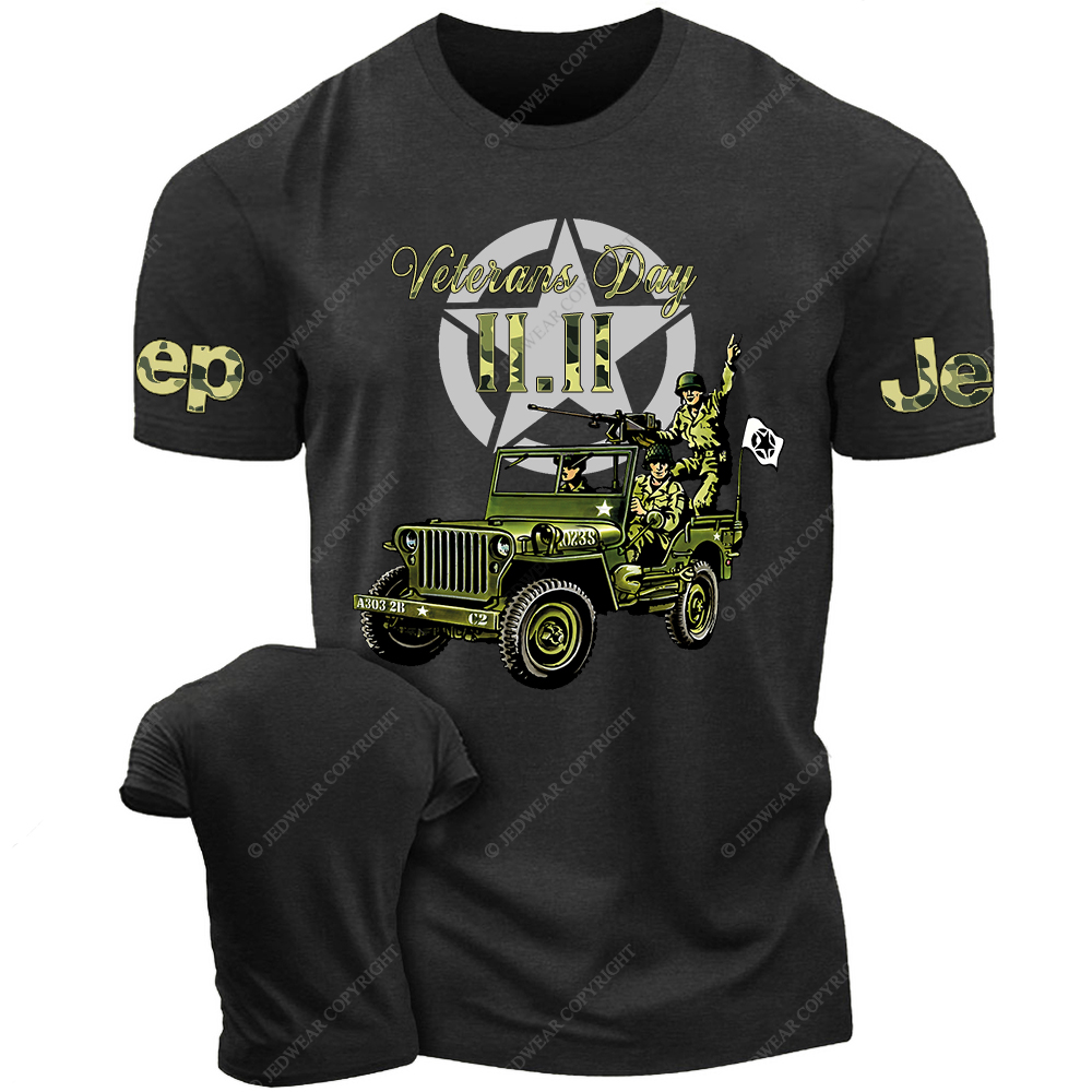Retro Military Soldiers November 11 Veterans Day Jp T-Shirt