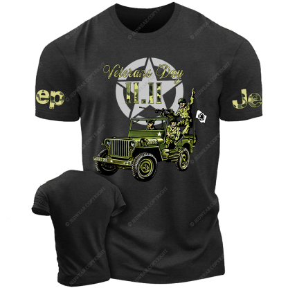 Retro Military Soldiers November 11 Veterans Day Jp T-Shirt