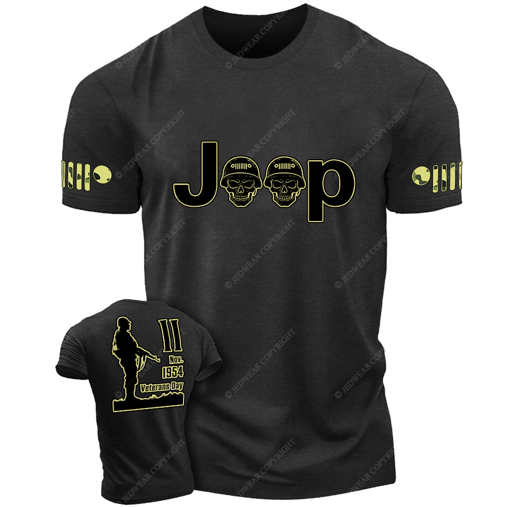 Retro Military Soldiers 1954 November 11 Veterans Day Jp T-Shirt