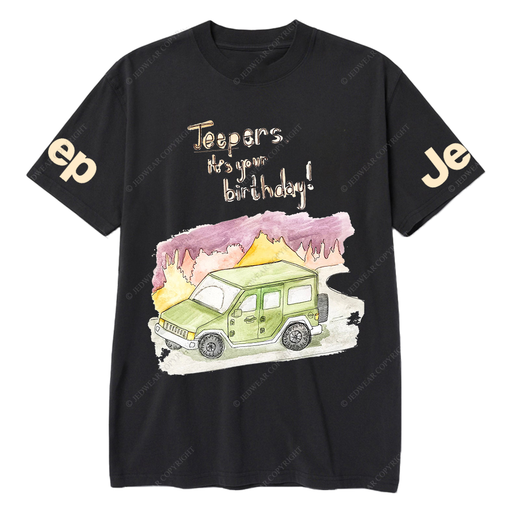 Funny Off-Road Cartoon It's Your Birthday Jp T-Shirt
