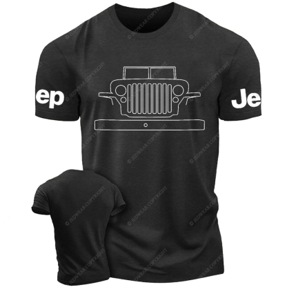 Clipart Line Drawing Off-Road Vehicle Willys Jp T-Shirt