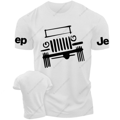 Hand-Painted Line Drawing Off-Road Vehicle Jp T-Shirt