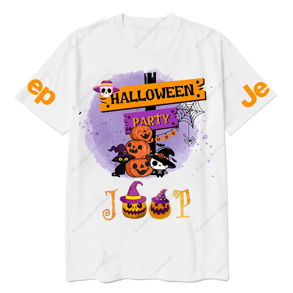 Pumpkin Halloween Party Spider Web Jp T-Shirt