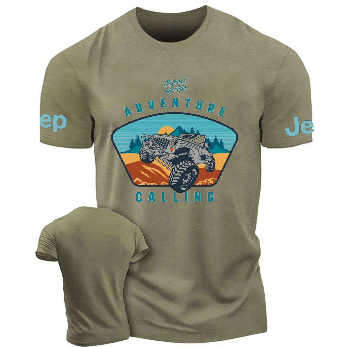 Adventure Calling Outdoor Lifestyle Cars Design T-Shirt