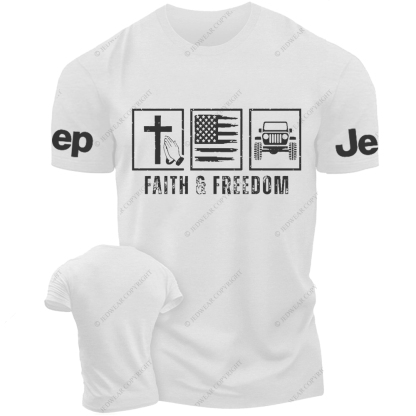 Religion Jesus Faith And Freedom Jp T-Shirt