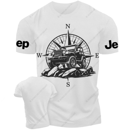 Mountain Compass Silhouette Black And White Sketch Jp T-Shirt