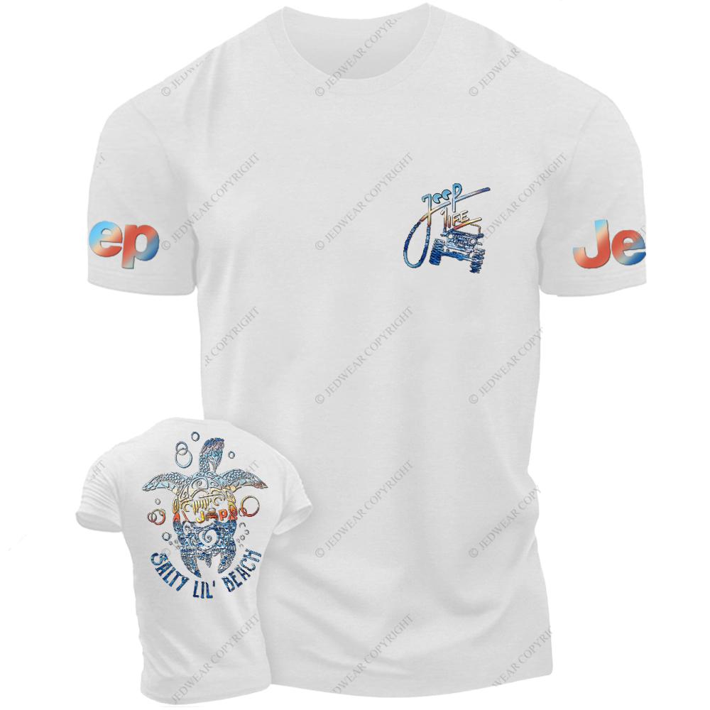 Salty Lil' Beach Summer Turtle Slippers Jp T-Shirt