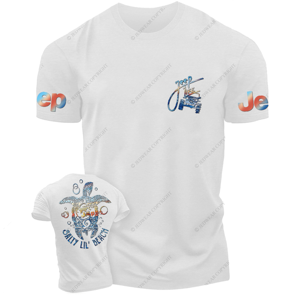 Salty Lil' Beach Summer Turtle Slippers Jp T-Shirt