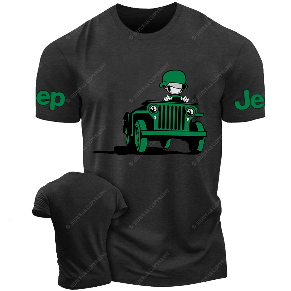 Cartoon Green Car Funny Jp T-Shirt