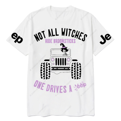 Halloween Not All Witches Ride Broomsticks One Drive A Car Jp T-Shirt