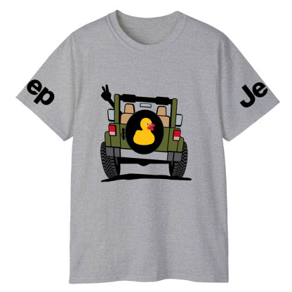 Happy Trails Ahead Duck Casual Printed T-Shirt