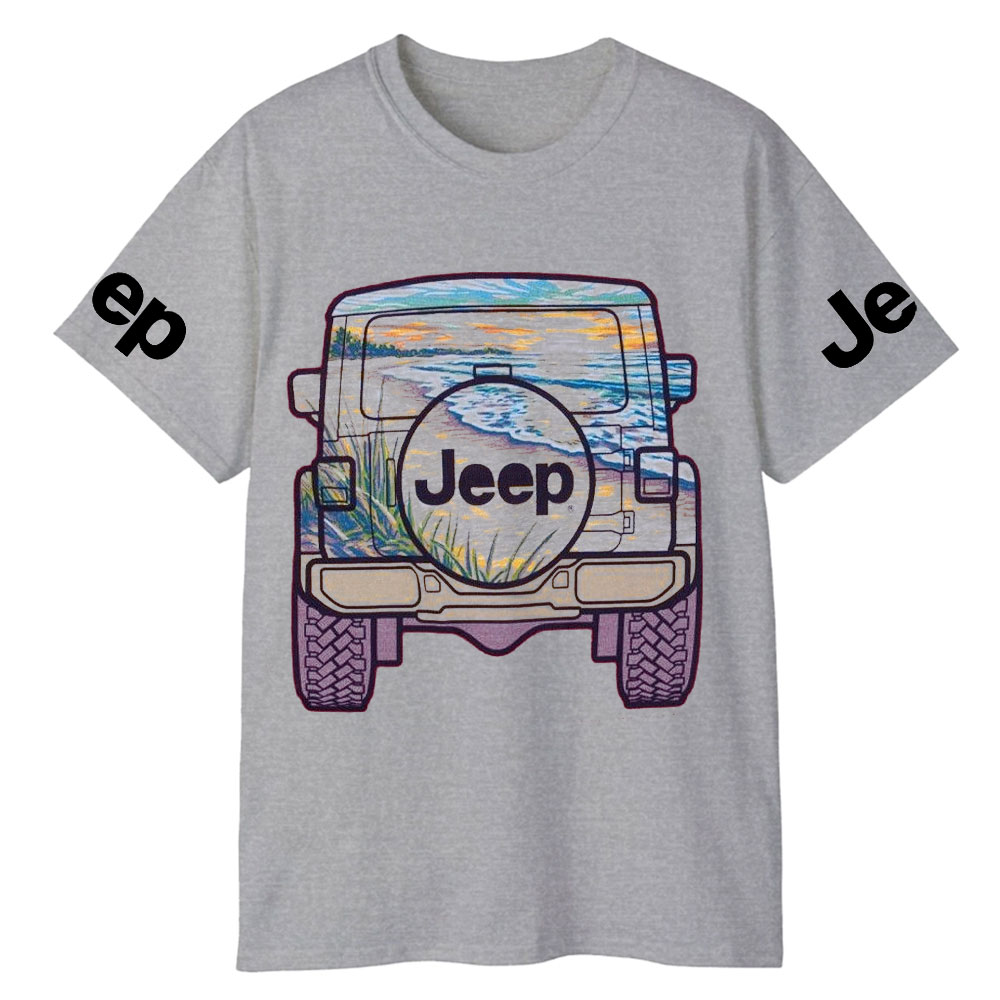 Jp Beach Sunset Casual Printed T-Shirt