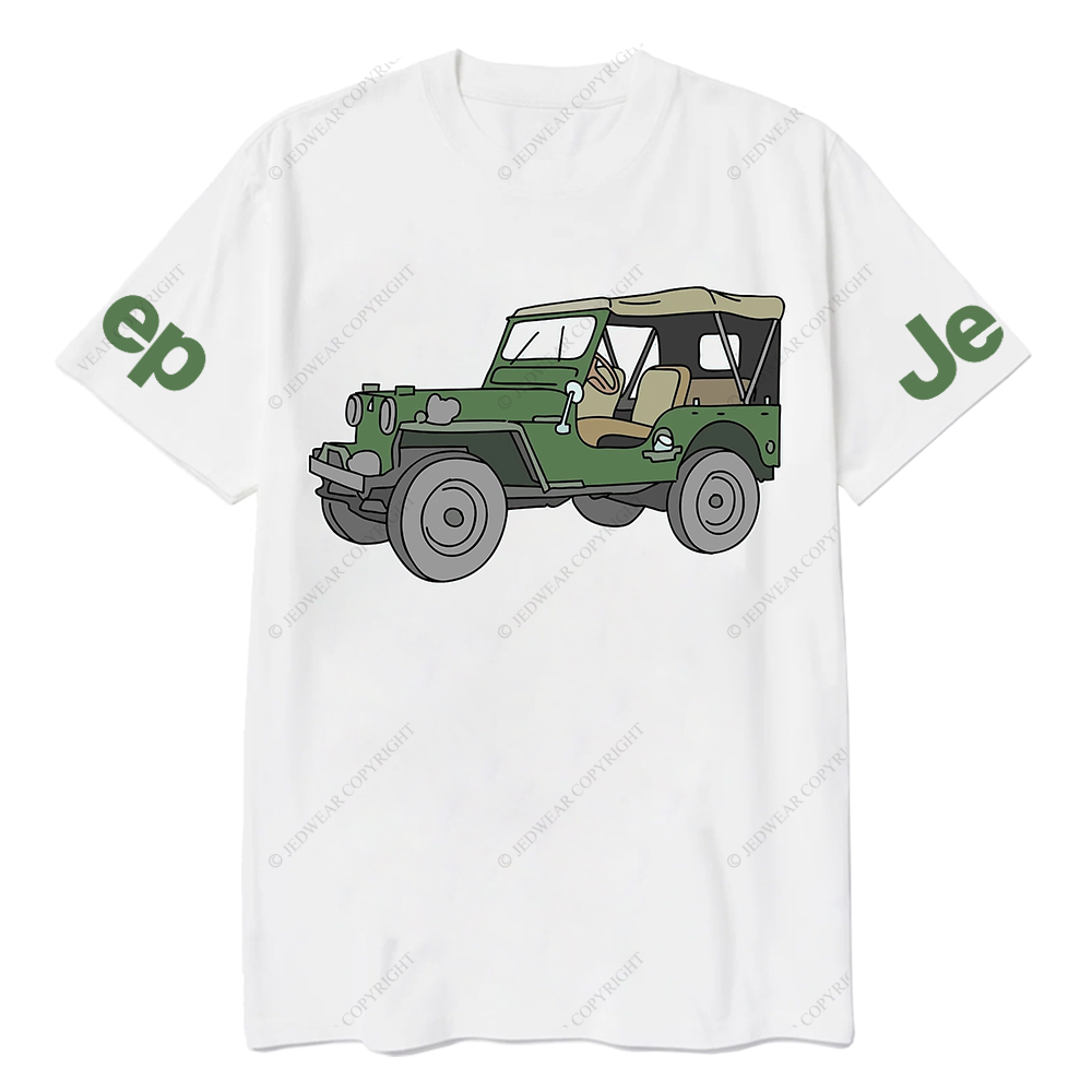Cartoon Colorful Hand-Painted Jp T-Shirt