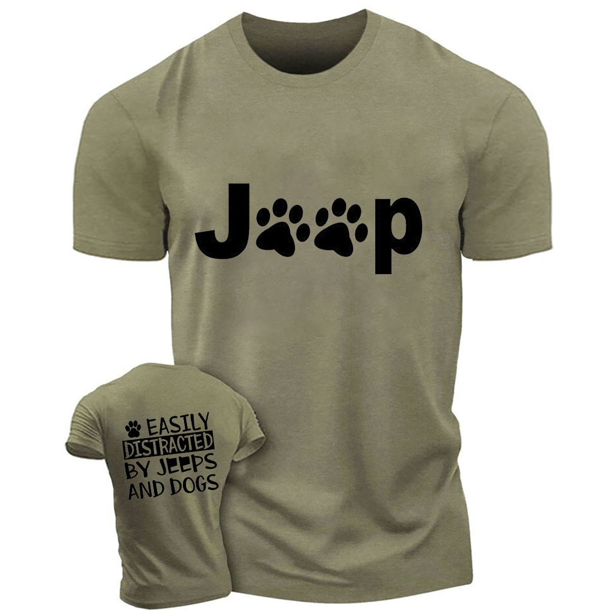 Easily Distracted By Jps And Dos Printed T-Shirt