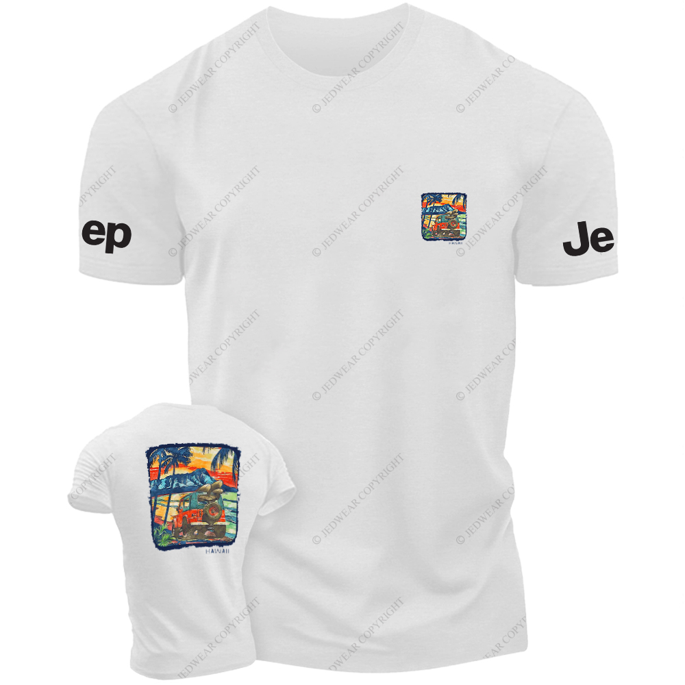 Hawaii Coconut Trees On Tthe Seaside Island JP T-Shirt
