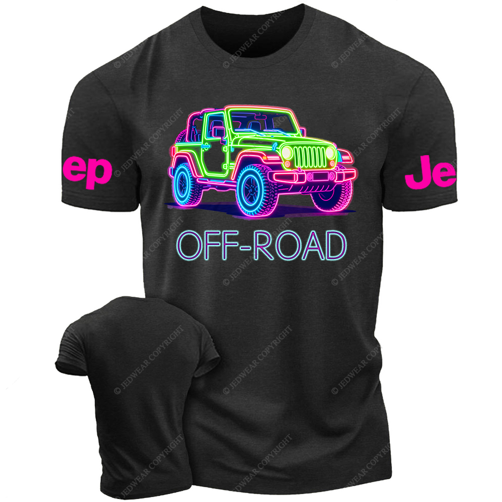 Colorful Neon Lines Car Jp T-Shirt