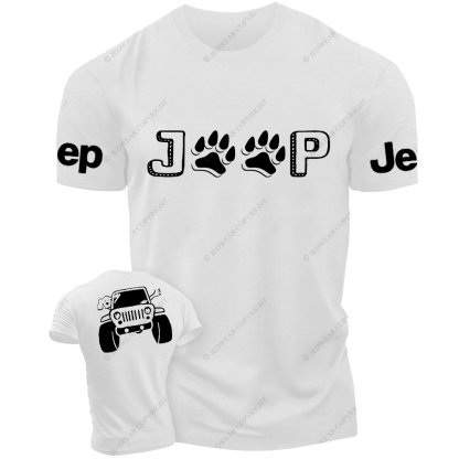 Dog And His Owner Waving From Car Jp T-Shirt