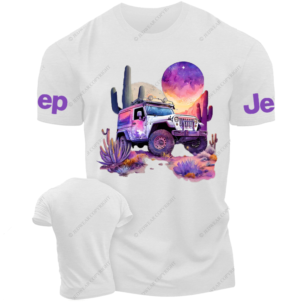 Purple Car Desert Sunset Jp T-Shirt