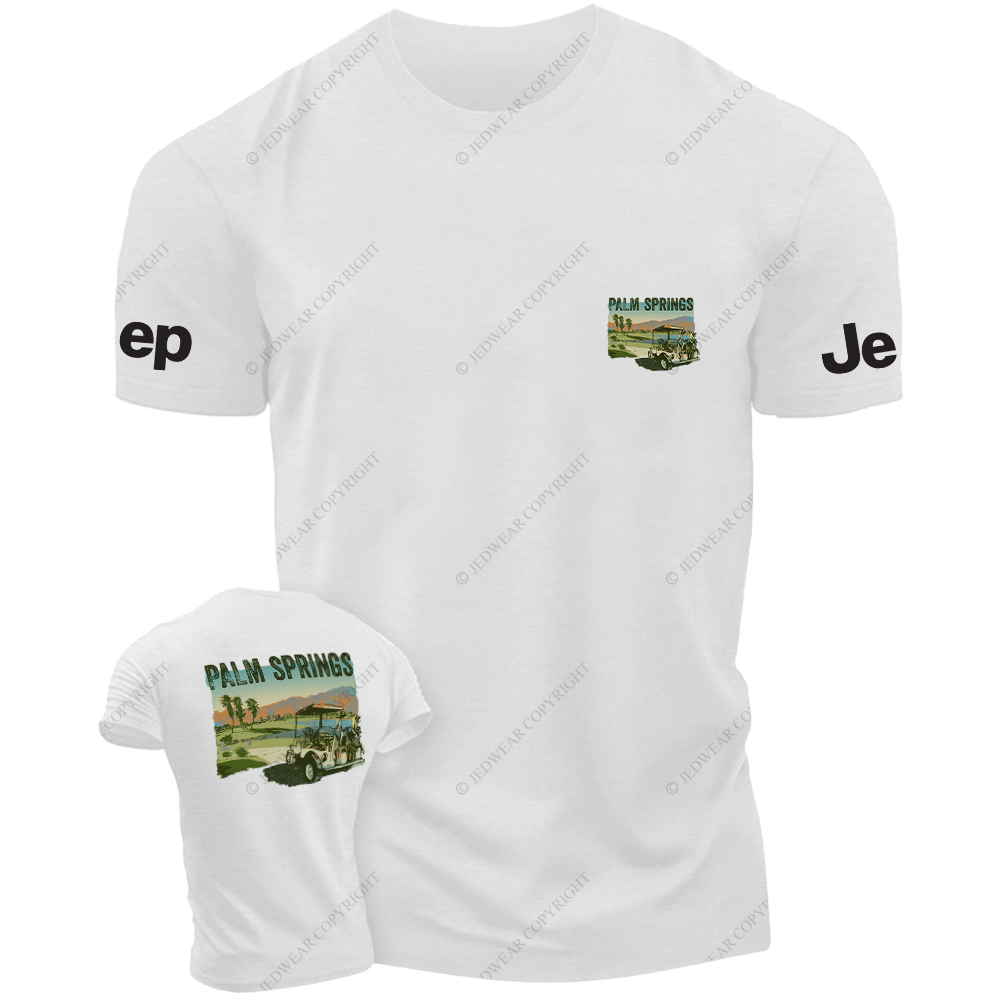 Hawaii Palm Springs Mountains Water Trees JP T-Shirt