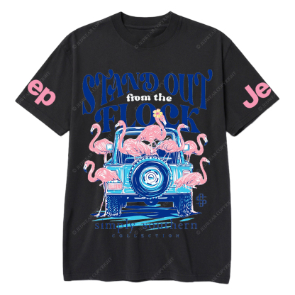 Simply Southern Stand Out from The Flock Flamingos Jp T-Shirt