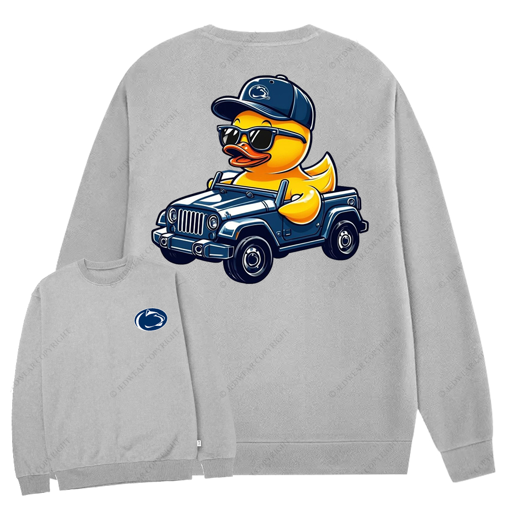 Penn State University Duck Jp Crew Neck Sweatshirt