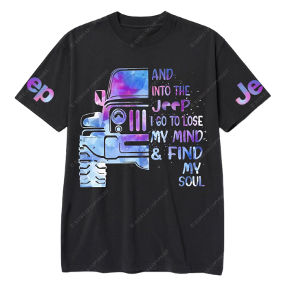 And Into The Car I Go To Lose My Mind Find My Soul Jp T-Shirt