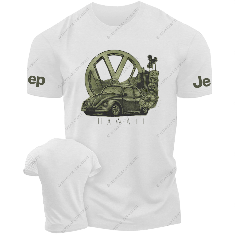 Retro Four Wheeler  Flowers And Grass JP T-Shirt