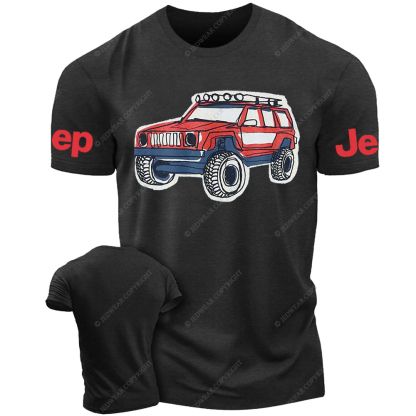 Colorful Hand-Painted 4x4 Jp T-Shirt
