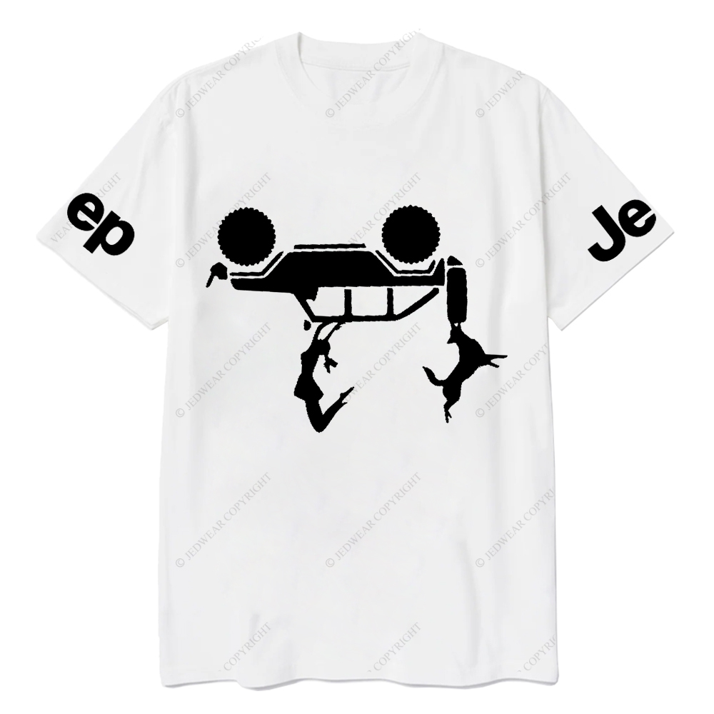 Girl And Dog Falling From 4 Door Jp T-Shirt