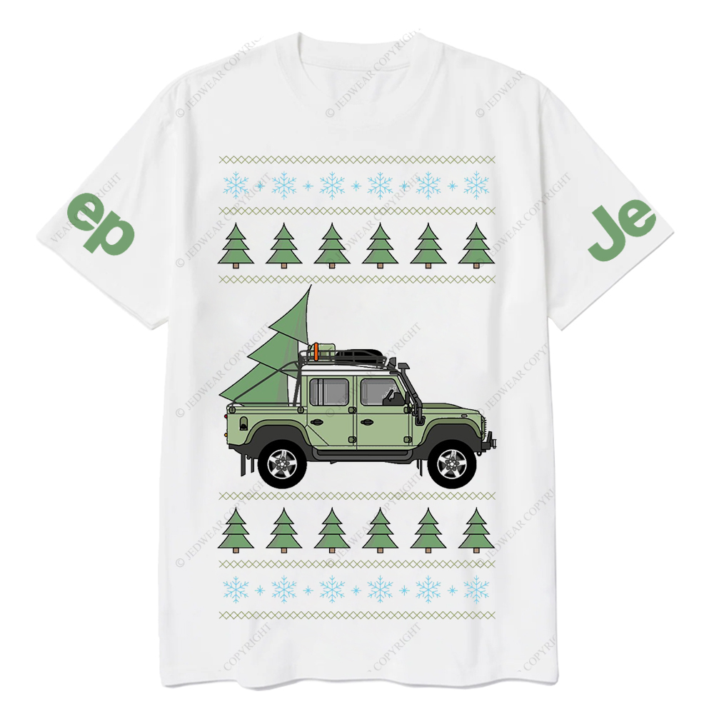 Offroad Pickup Merry Christmas Tree Jp T-Shirt