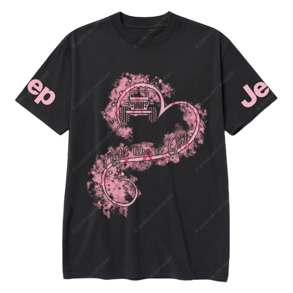 Heart Fight Like A Girl Breast Cancer Awareness Jp T-Shirt