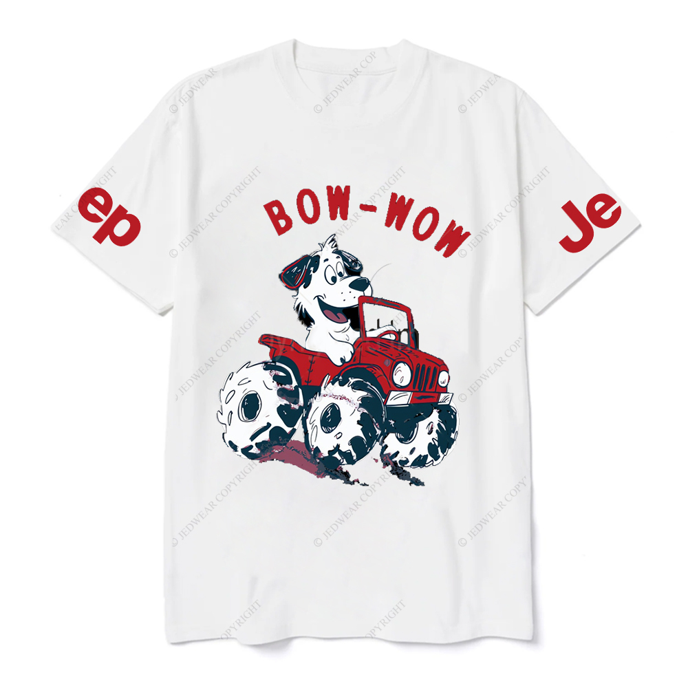 Bow Wow  Dalmatian Driving A Car JP T-Shirt