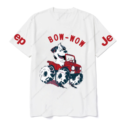 Bow Wow  Dalmatian Driving A Car JP T-Shirt