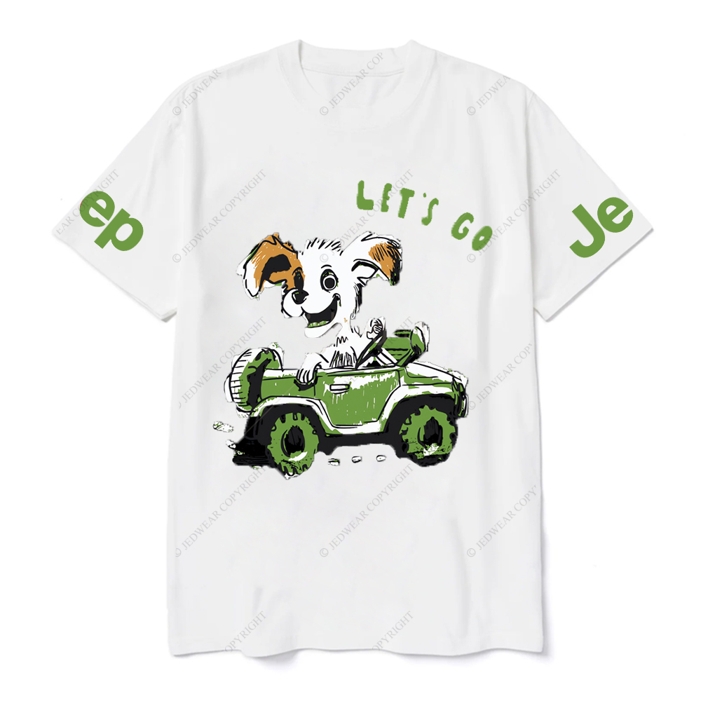 Let's Go  The Puppy Is Driving Happily JP T-Shirt