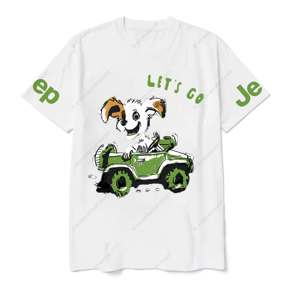 Let's Go  The Puppy Is Driving Happily JP T-Shirt