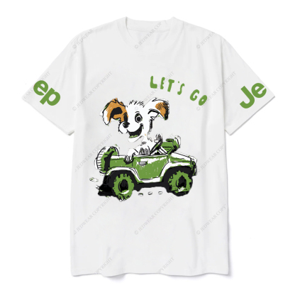 Let's Go  The Puppy Is Driving Happily JP T-Shirt