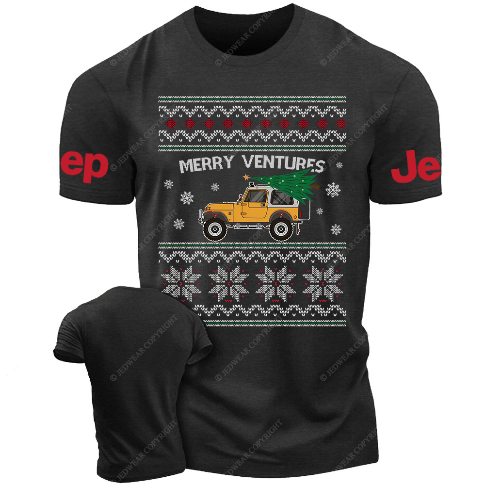 Ugly Christmas Merry Ventures Jp T-Shirt 