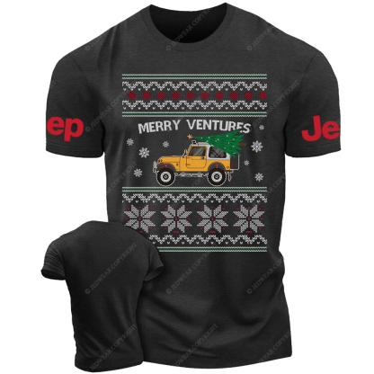 Ugly Christmas Merry Ventures Jp T-Shirt 