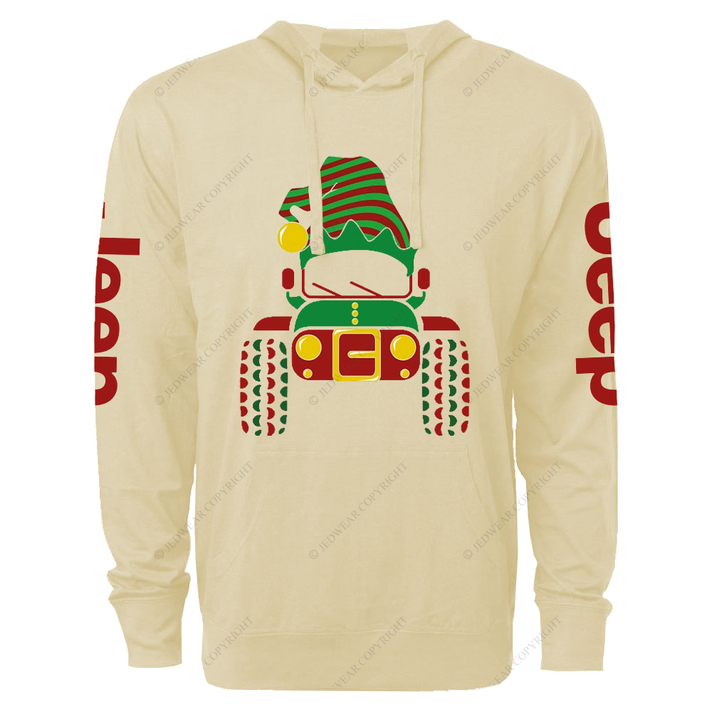 Christmas Offroad Car Jp Lightweight Hoodie