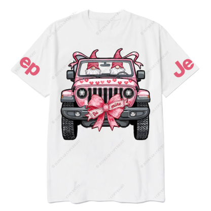 Valentine Gnomes Pink Car Jp T-Shirt
