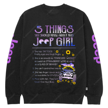 5 Things You Should Know About This Girl Jp Crew Neck Sweatshirt